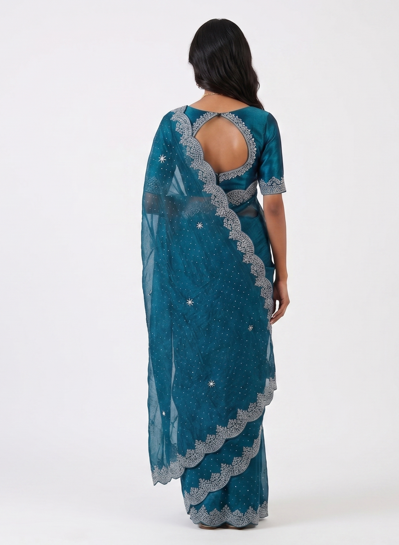 Samudra Tissue Designer Saree with Unstitched Blouse Material