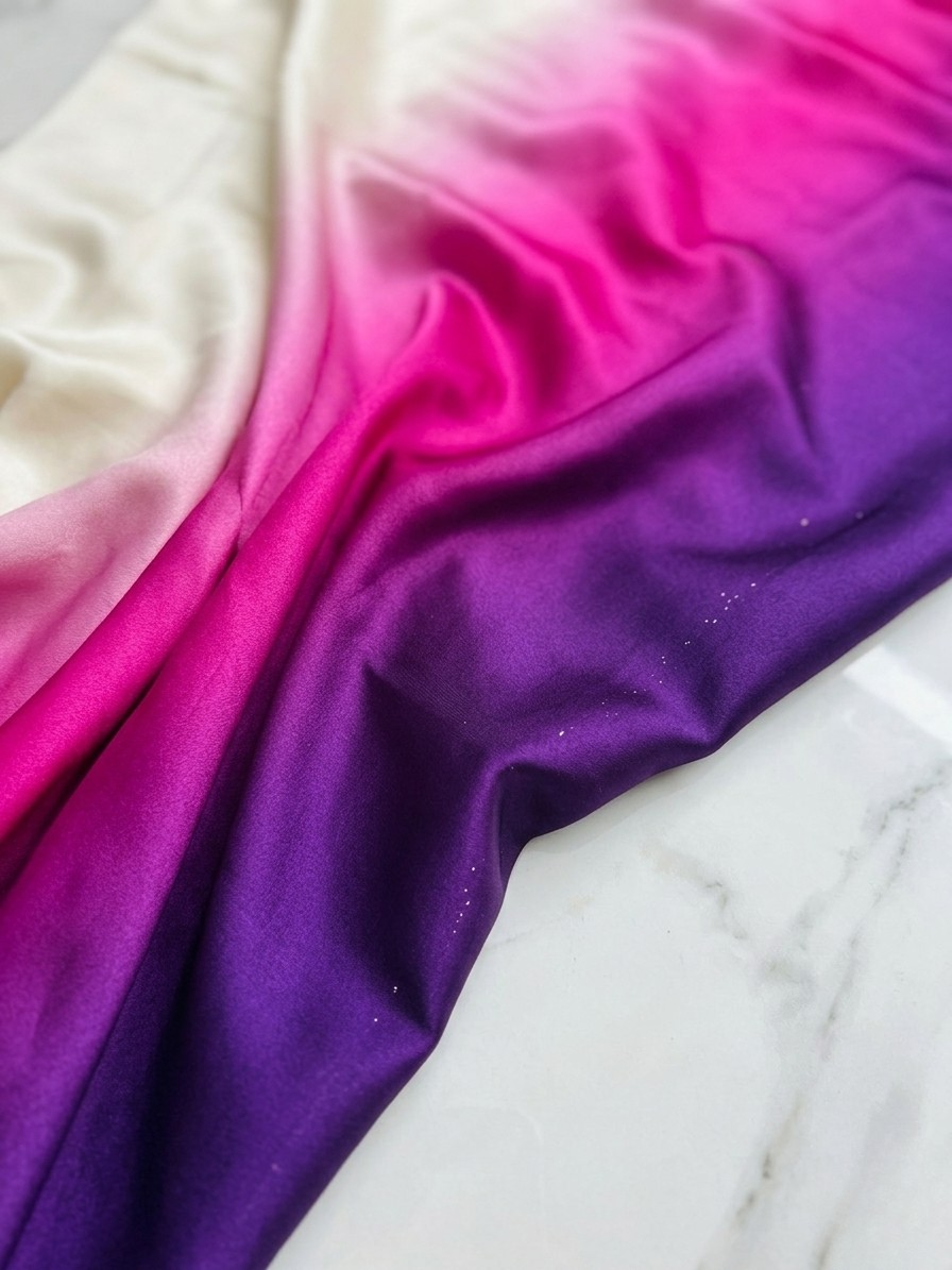Dusk Ombre Satin Saree