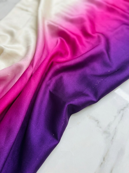 Dusk Ombre Satin Saree