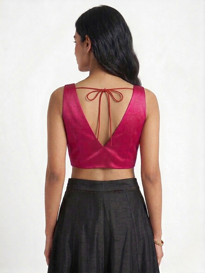 Magenta Minimal Blouse