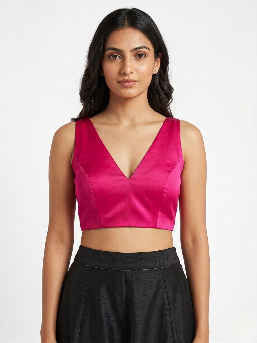Magenta Minimal Blouse