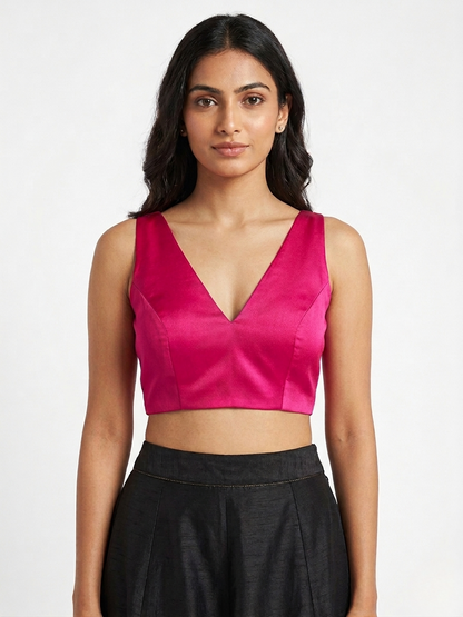 Magenta Minimal Blouse