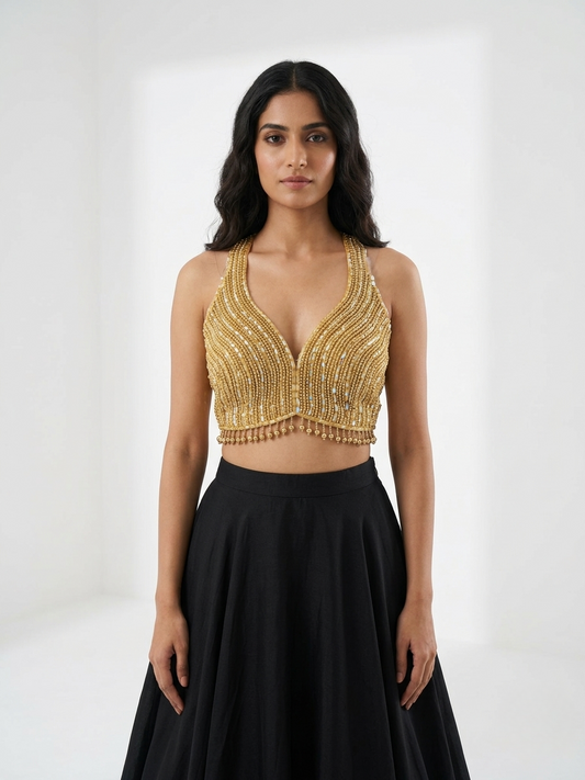 Golden Cascade Blouse