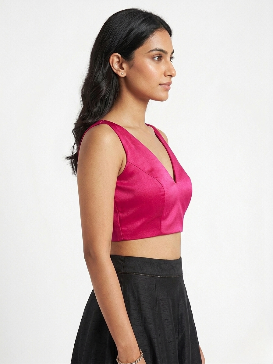 Magenta Minimal Blouse