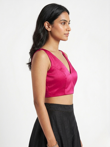 Magenta Minimal Blouse